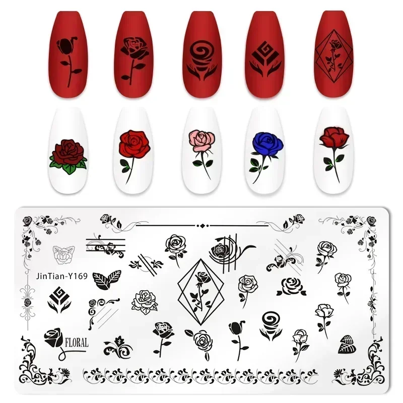 1 Piece Love Style Nail Stamping Plates Festival Nail Design Valentine's Day Love Heart Serial Pattern Nail Stamp Print Manicure