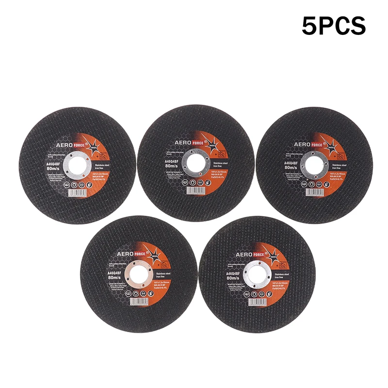 

5-Piece Angle Grinder Blades, Resin Cutting Disc, 107*16mm for Metal Grinding, Stainless Steel