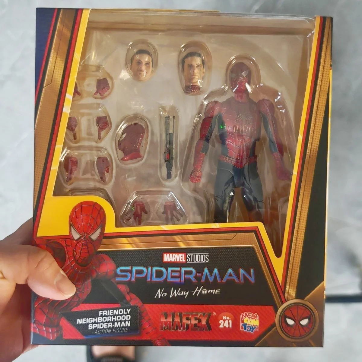 

Mafex No.241 Человек-Паук Тоби Магуайр Дружее Соседство Аниме Фигурка Коллекционная Модель Игрушка Подарок для Фанатов