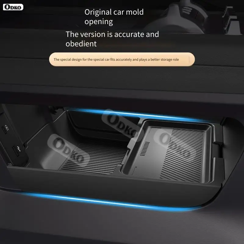 For GWM Tank 300 Hi4-T 2025 Silicone Storage Box Center Console under Layer Modification Car Interior Accessories Organizer