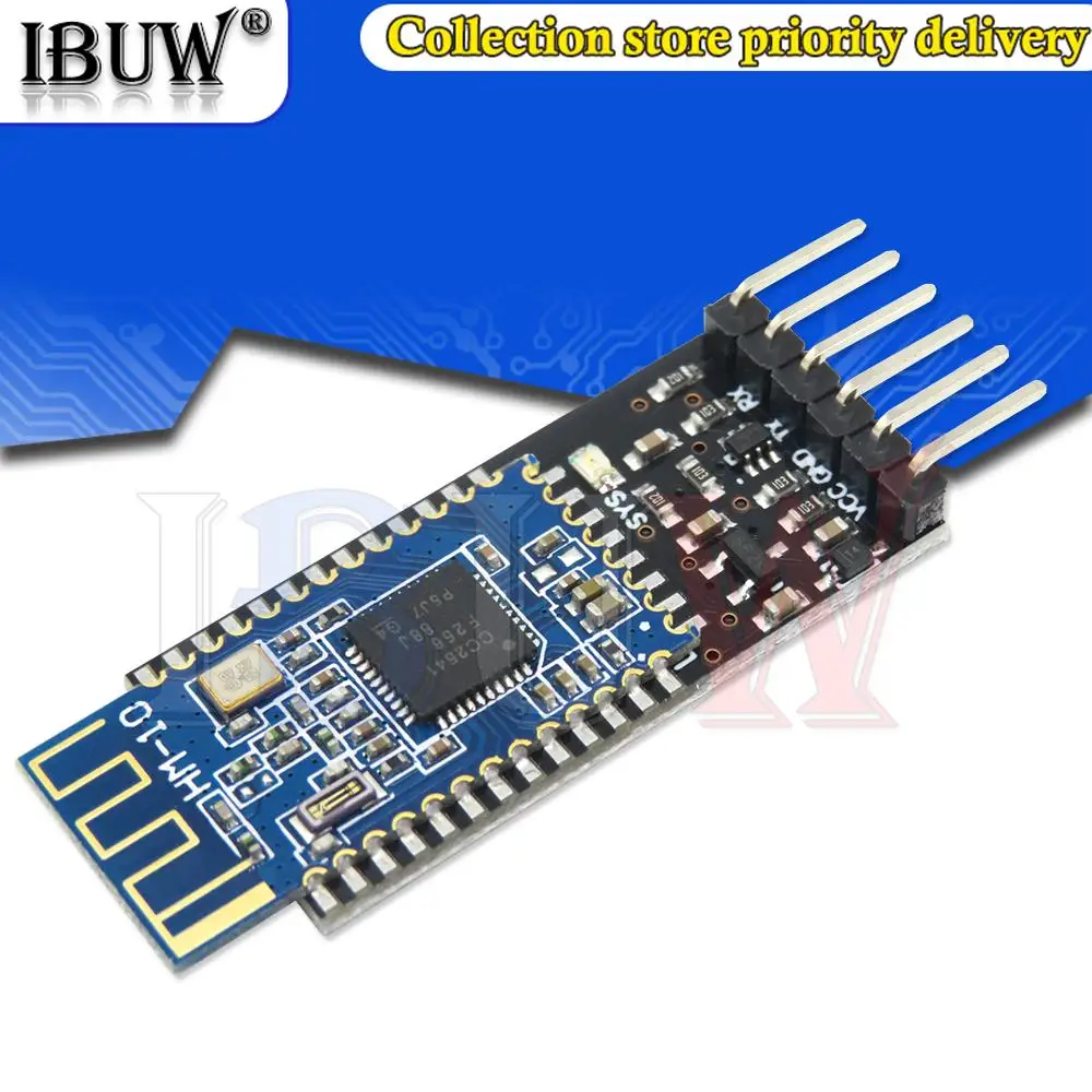 Módulo Bluetooth 4,0 de puerto serie transparente, 1 piezas, HM-10, con traductor de nivel lógico