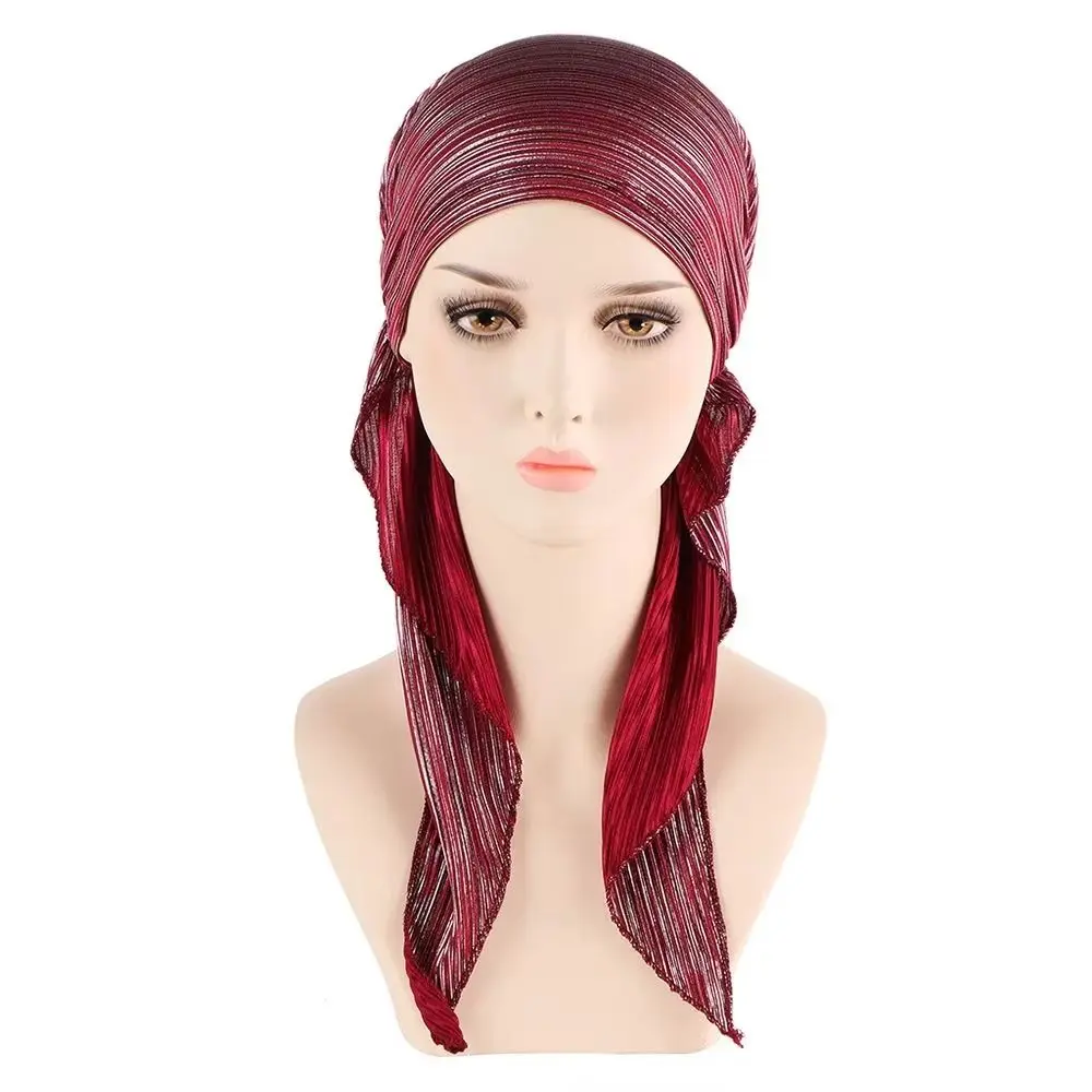 

Soft Muslim Headscarf Hat Comfortable Lightweight Women's Beanie Cap Breathable Elastic Cotton Lady's Muslim Hijab Ramadan