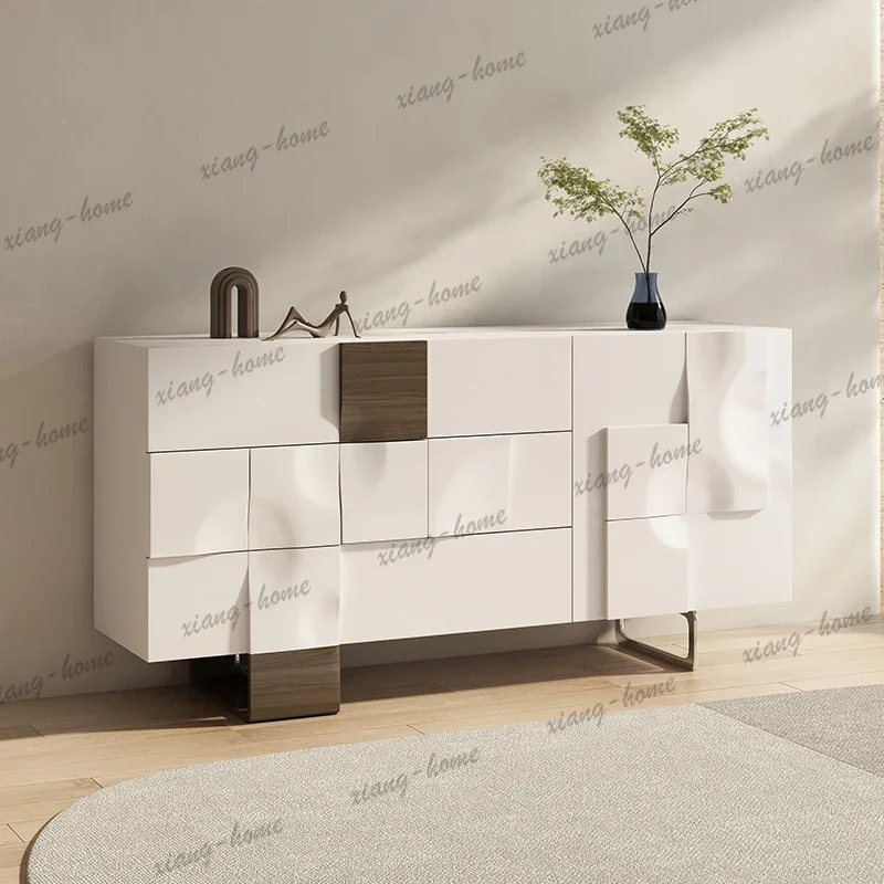 FG Home Modern Nordic Storage locker Dresser display cabinet drawer type storage living room cabinets Wardrobe Armoire furniture