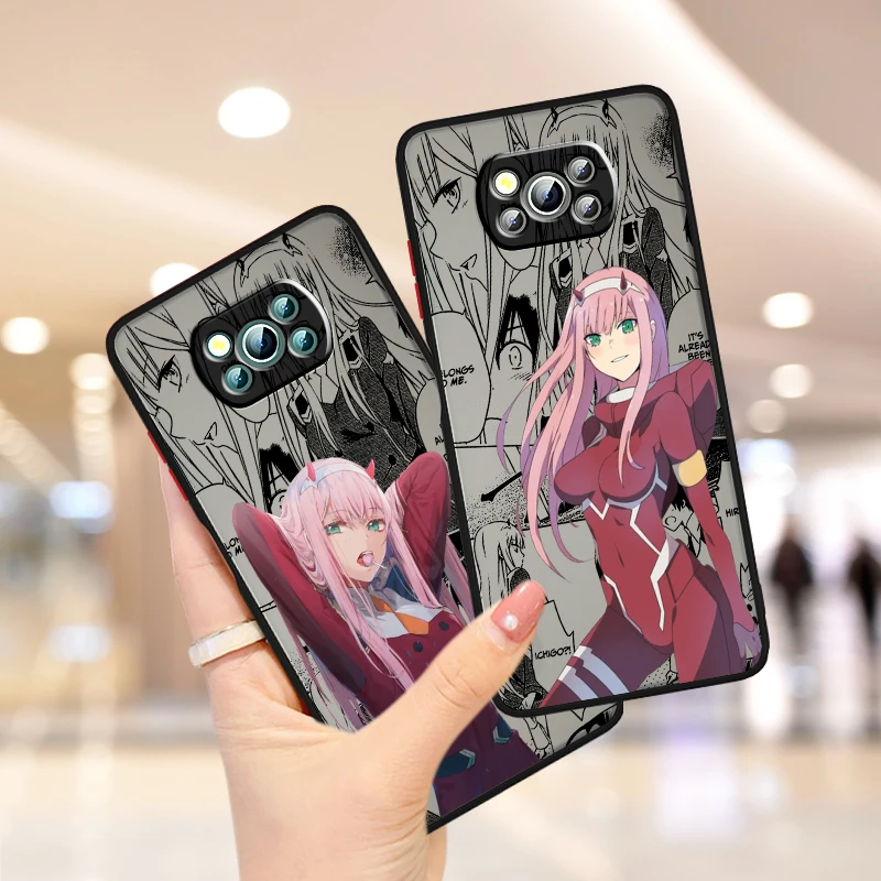 

Z-Zero Two Anime Hiro DARLING Frosted Translucent For Xiaomi Mi Poco X5 X4 X3 M6 M5S M5 M4 M3 F5 F4 F3 GT Pro 5G Soft