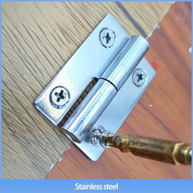 

（10-Piece Set）Detachable 304 Stainless Steel 1.5-Inch Hinge Mechanical Parts Sheet Metal Cabinet Door Hinge