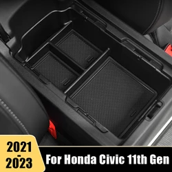 Bandeja organizadora de consola de coche, caja de almacenamiento con reposabrazos Central, accesorios para Honda Civic 11. ª generación, 2021, 2022, 2023
