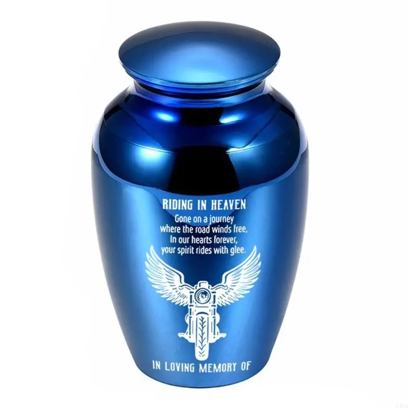 L43A Contemporary Remembrances Vessel Waterproof Aluminum Motorcycle Small Ashes Urn