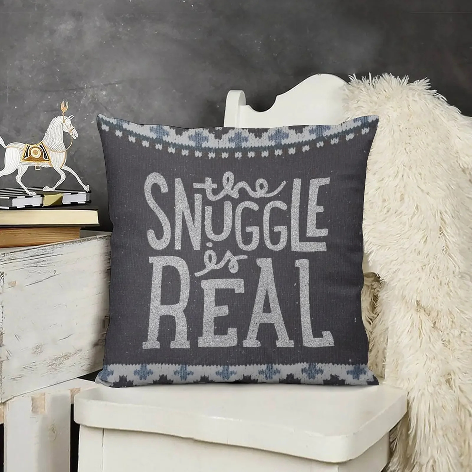 

the SNUGGLE is REAL Throw Pillow home decor items Covers For Sofas Sofa Covers pillow
