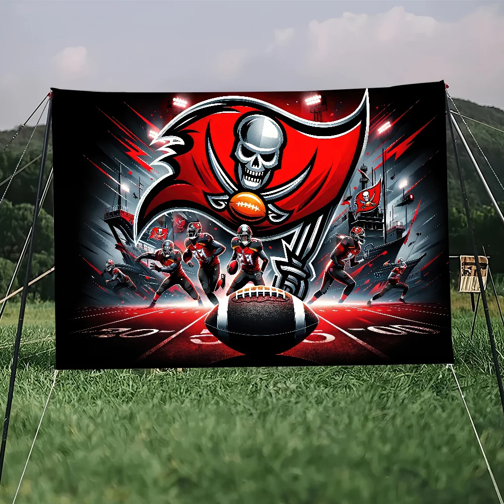 T-Tampas B-Bay B-Buccaneers Flag For Picnic Party Decorative Hanging Cloth Camping Background