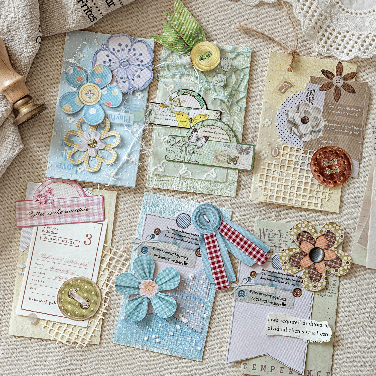 6packs/LOT Handmade Life Series series cute lovely creative decoration DIY paper memo pad