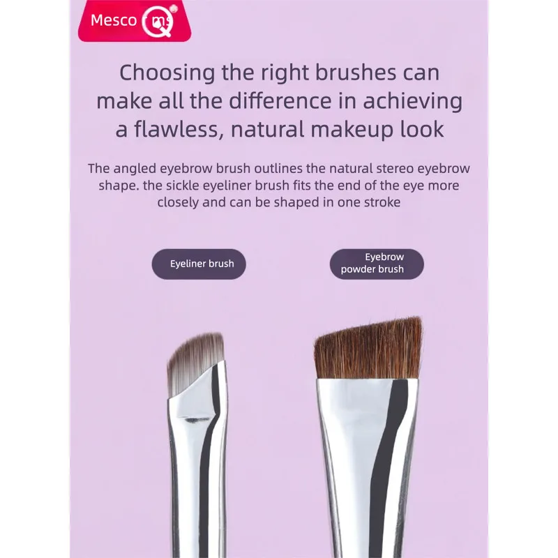 MSQ/ Meisiko Sickle Eyeliner Brush, Blade Brush, Detail Brush, Slanted Eyebrow Brush, Eyelid Down To Under-eye Makeup Brush