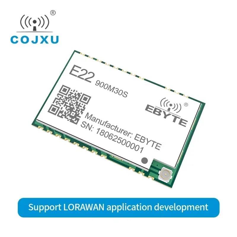 Cojxu E22-900M30S 868/915MHz LoRa Module Sx1262 30dBm 1W High-Precision TCXO Wireless Rf Transmitter Receiver LoRaWAN SPI 12km