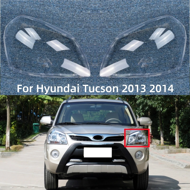 Pop For Hyundai Tucson 2013 2014 Car Front Headlight Cover Headlamp Transparent Glass Lampshade Lamp Shell Lens Cover