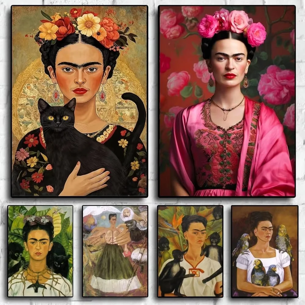 Luxury Bags Europe - ภาพวาดเพชรงานศิลปะ F-Frida K-Kahlo ระดับไฮเอนด์ สำหรับตกแต่งห้องนั่งเล่น ทางเข้าบ้าน