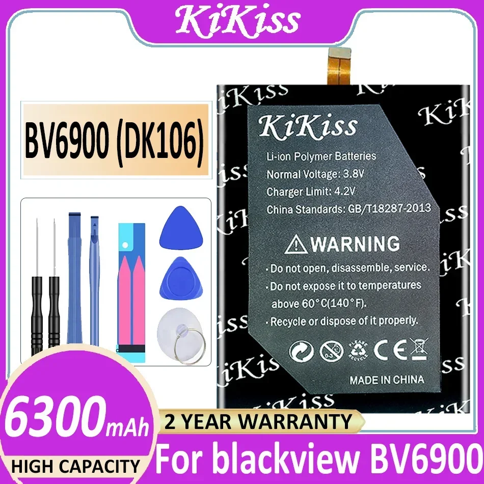 

KiKiss Powerful Battery BV6900 (DK106) 6300mAh for blackview BV6900 Bateria