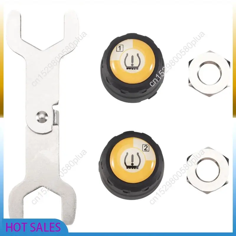 

AB31-Motorcycle Tire Pressure Monitor Sensor External Mobile Phone Bluetooth Wireless App Locomotive Detection General Alarm