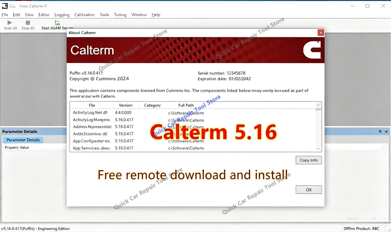 2026 Latest Cummins Insite 9.2 Pro CAN Bus Heavy-duty +Calterm 5.16+Inpower Pro V14.5 Remote Install Engine Diagnostic software
