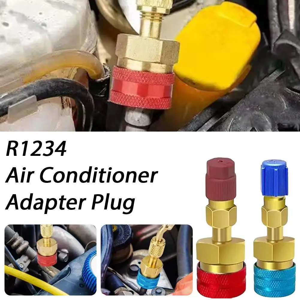 R1234yf to R134a Quick-Connect Adapter Automotive AC Refrigerant Charging Tool High-Pressure Corrosion Resistant Coupler