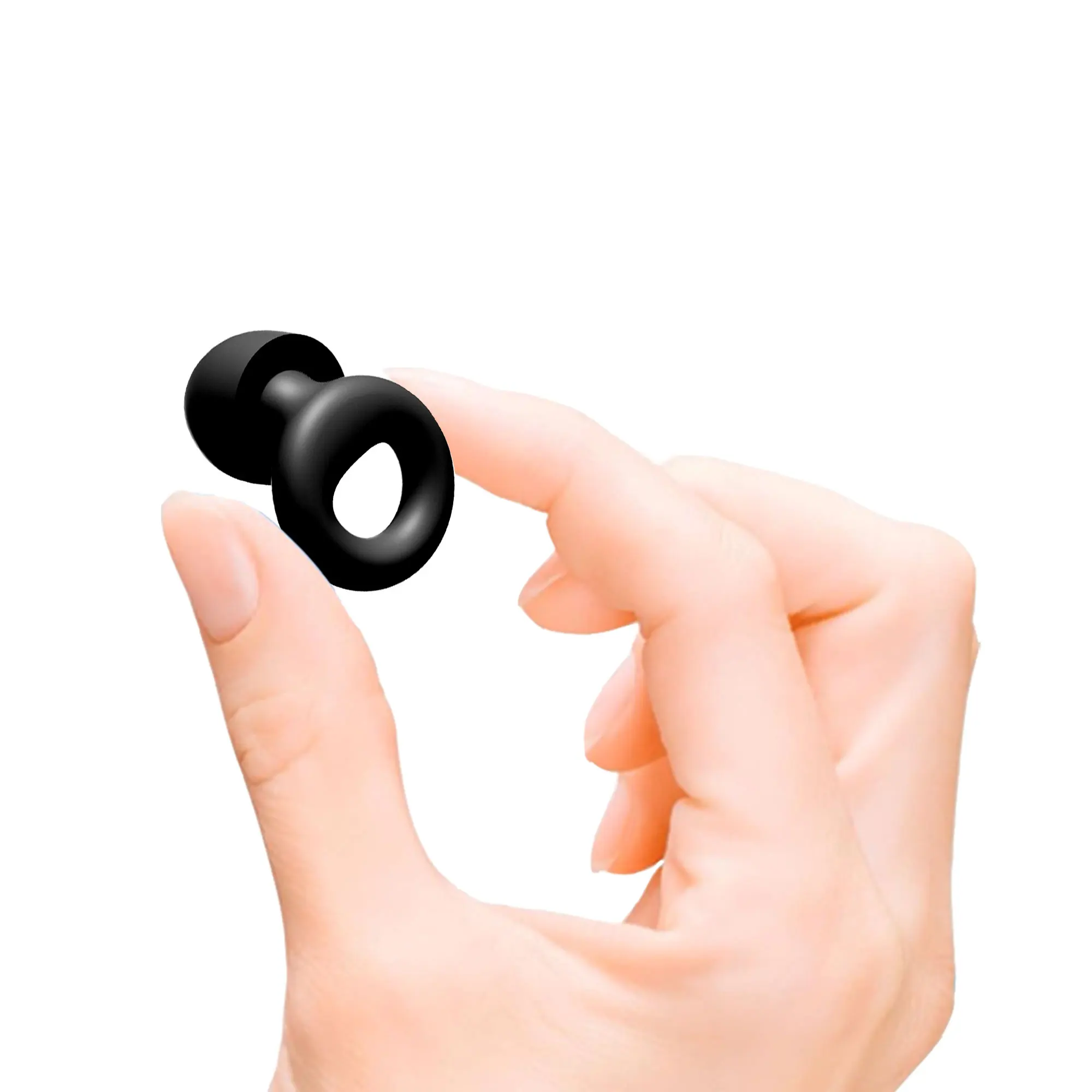 Reusable Silicone Ear Plugs - Noise Isolation Waterproof Earbuds with Silicone Lanyard for Study Work Rest Outdoor