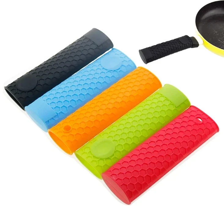 Silicone Anti‑Slip Pot Handle Cover 1PCS Heat Insulation Protective Sleeve Practical Kitchen Cooking Tool Home Accessories
