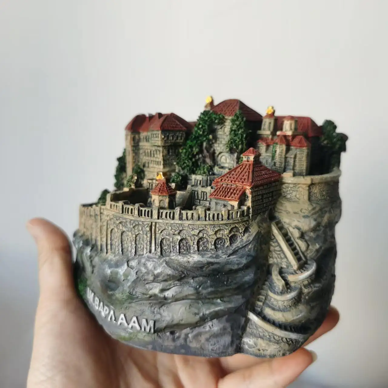 BIG HOLLOW Resin figure mental psychological  therapy building great meteoron monastery greece greek