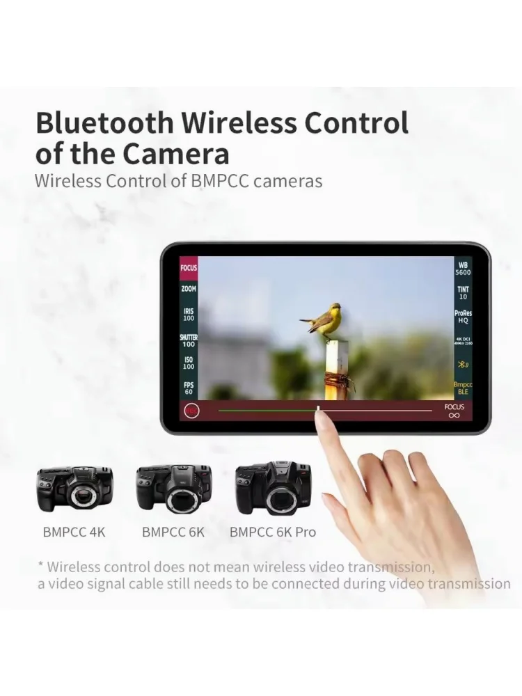 FORPortkeys LH7P Camera Field Monitor 7'' 1000nit Wireless Control Camcorder 1920x1080 Touchscreen With 3D Lut HDMI Output