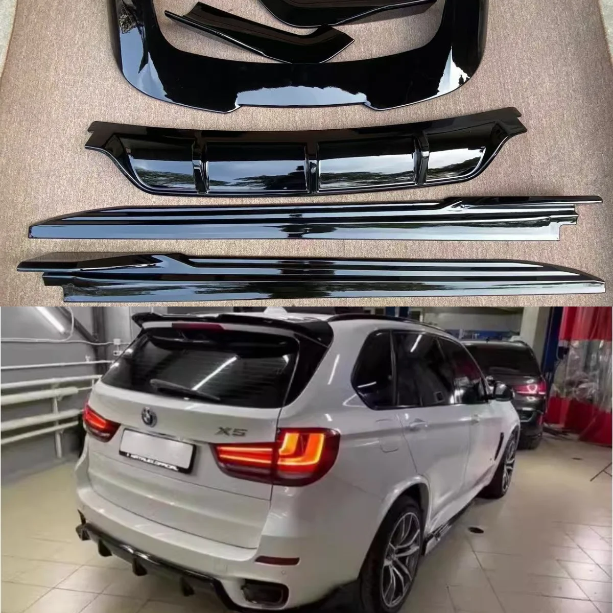 

For BMW X5 F15 Look Rear Trunk Lip Spoiler Top Wing 2014 2015 2016 2017 2018 High Quality