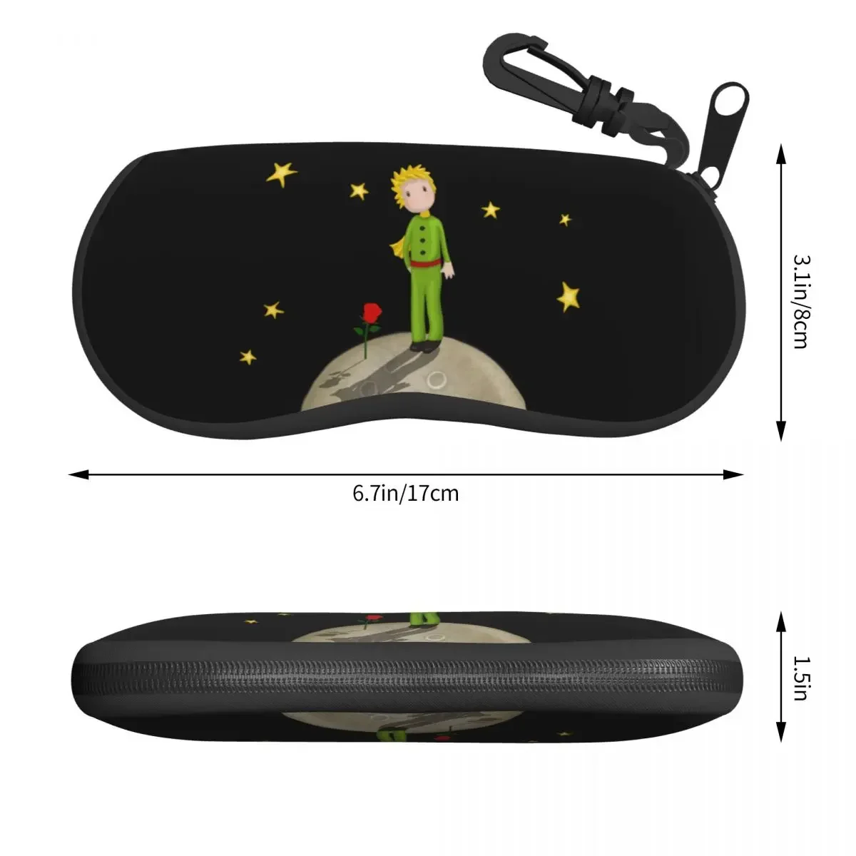 Classic The Little Prince Sunglasses Soft Case Neoprene Zipper France Fairy Tale Shell Eyeglass Case Protective Box For Glasses