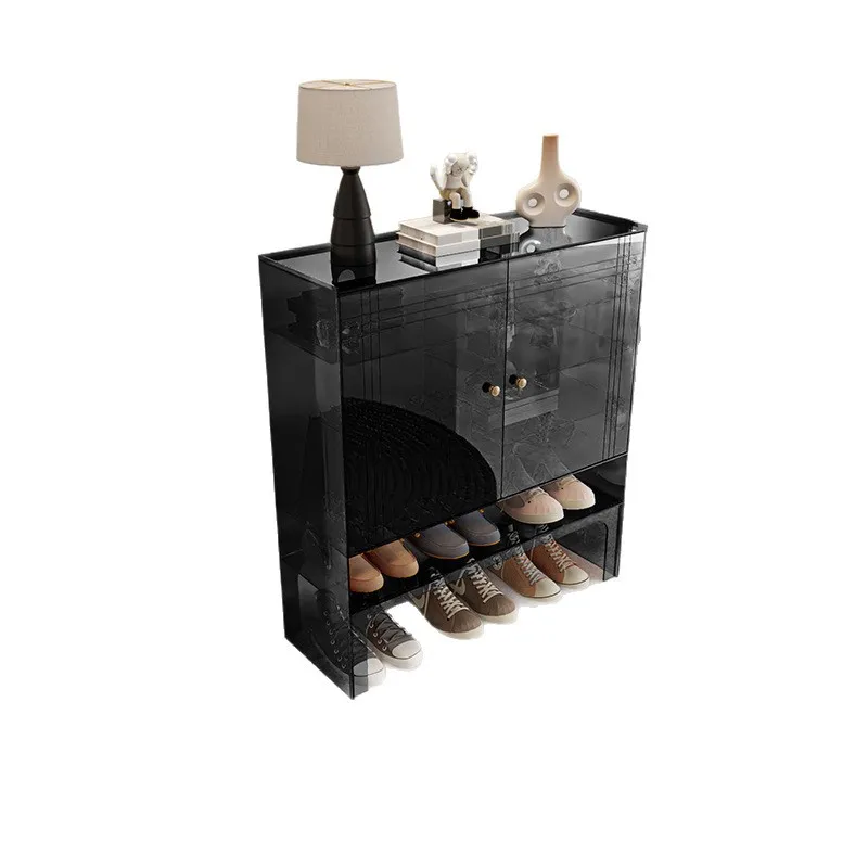

Acrylic shoe cabinet, household entrance cabinet, living room, light luxury simple storage cabinet, balcony locker