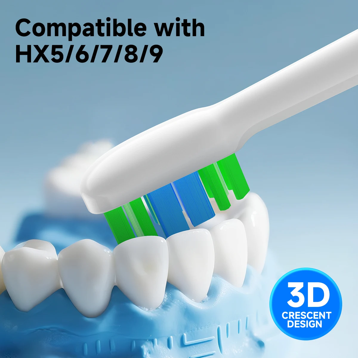

Compatible With PHILIPS HX9322 HX9331 HX9334 HX6252 HX6253 HX6530 Sonic Electric Vacuum Toothbrush Soft Bristle Heads