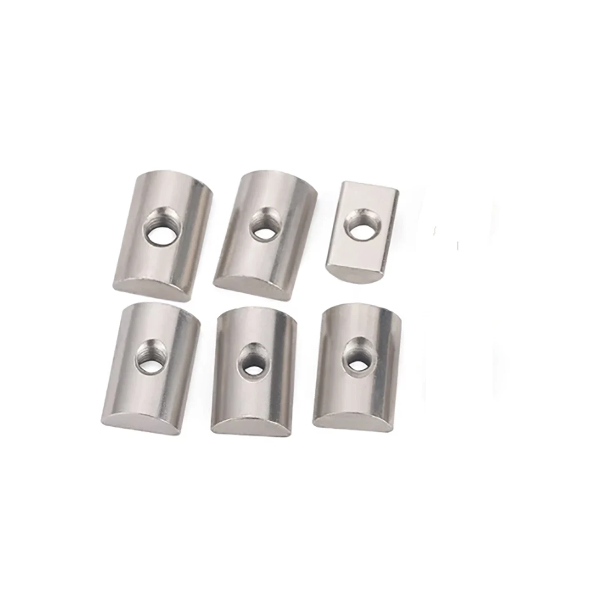 Carbon Steel Galvanized Half Round Nut / Rectangular Screw Cap M4-M8