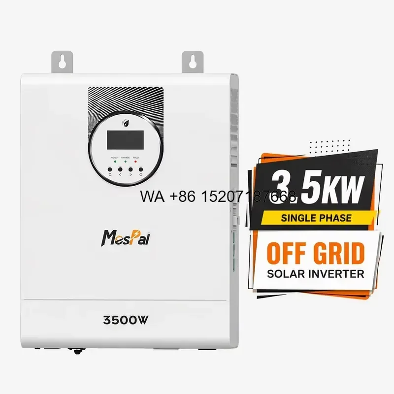 Wmwmnu 48V 220V Off Grid Solar Inverter 3.5kW 3500W for Residential Backup Energy Solutions and Independent Home Power