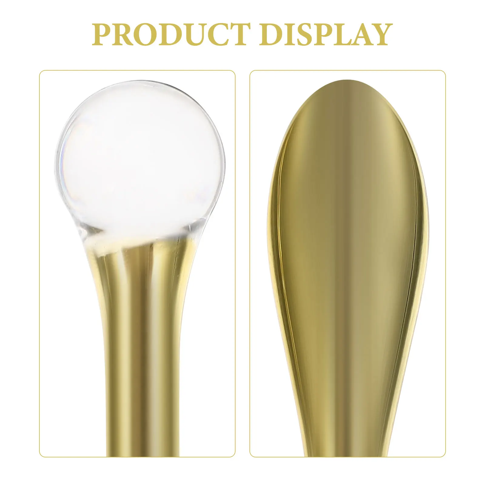 5Pcs Zinc Alloy Eye Cream Spoon Professional Massage Tool Portable Eye Applicator Facial Care Accessory for Daily Use Household