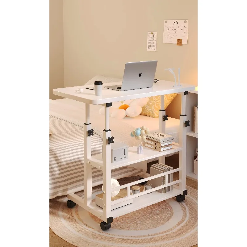 طاولة طعام طبية عالية الجودة قابلة للتعديل فوق السرير مع طاولة بجانب السرير مع عجلات طاولة بجانب السرير في المستشفى #4