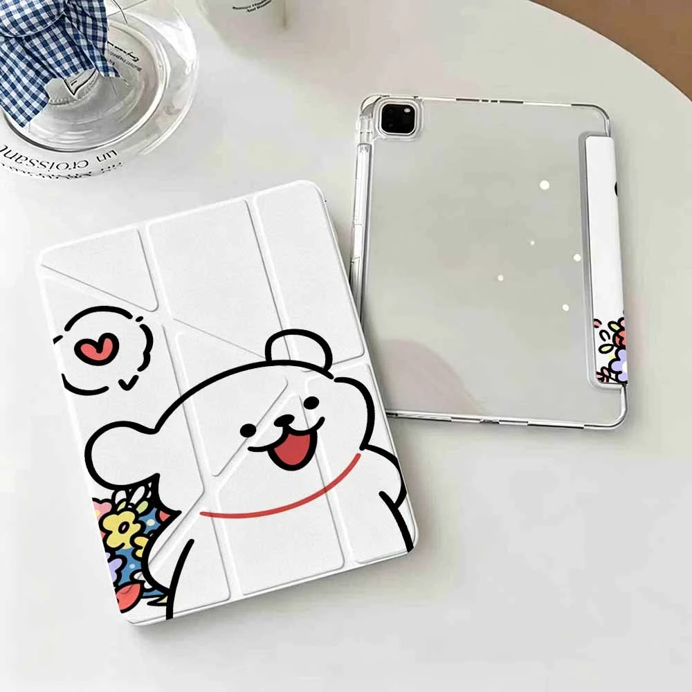 Funda protectora para tablet con diseño de flores, para modelos Samsung Galaxy Tab A8, A9, A11, S6, S7, S8, S9, S10, FE Plus y Lite, con espacio para lápiz.
