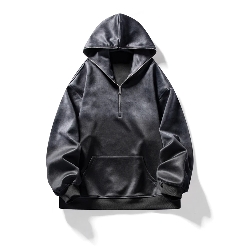 2024 Men Street Gradient Hoodie Kangaroo Pocket Hooded Pullovers Casual Long Sleeve Drawstring Hoodies Men Women Clothing