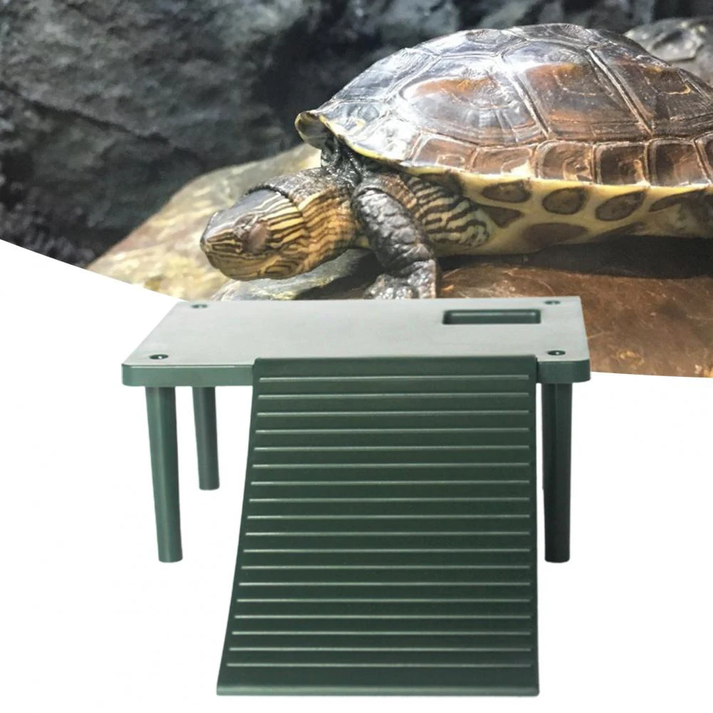 

Turtle Basking Platform Burr-free Smooth Surface Entertaining Climbing Ladder Aquarium Landscape Decoration