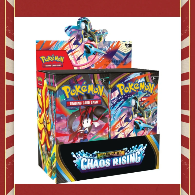 Oferta Imperdível: Jogo de Cartas Pokémon 360 Cartas PTCG em Inglês Me04 Mega Evolution Greninja Chaos Rising Colecionáveis para Colecionadores Adultos