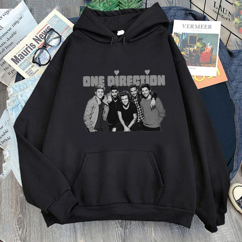 Direction One Hoodies Man Woman Harajuku Pullover Tops Sweatshirts Fans Gift Autumn Winter Fashion Casual  Aesthetic Streetwear