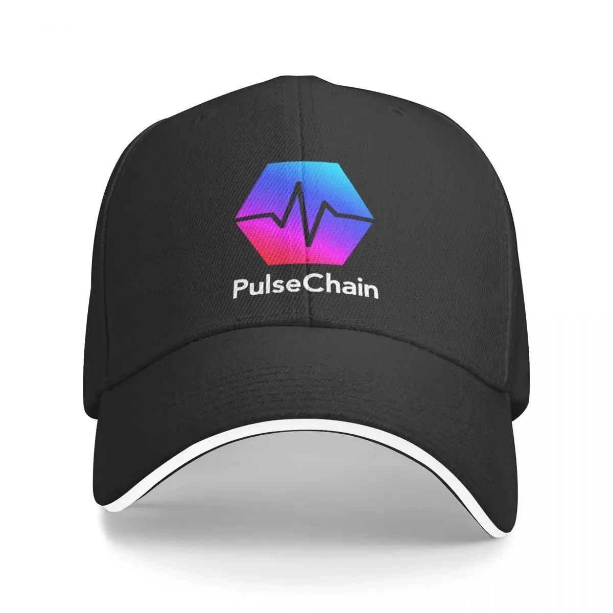 Copy of Pulse Chain Crypto Currency Logo Black and White Baseball Cap Horse Hat New In The Hat Golf Hat Mens Caps Women's