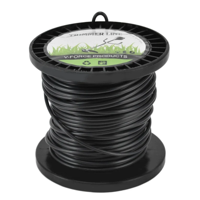 Round String Trimmer Line For Husqvarna 3.3mm Black High Cutting Efficiency Trimmer Line For Most Lawn Mowers Farm 30m/50m