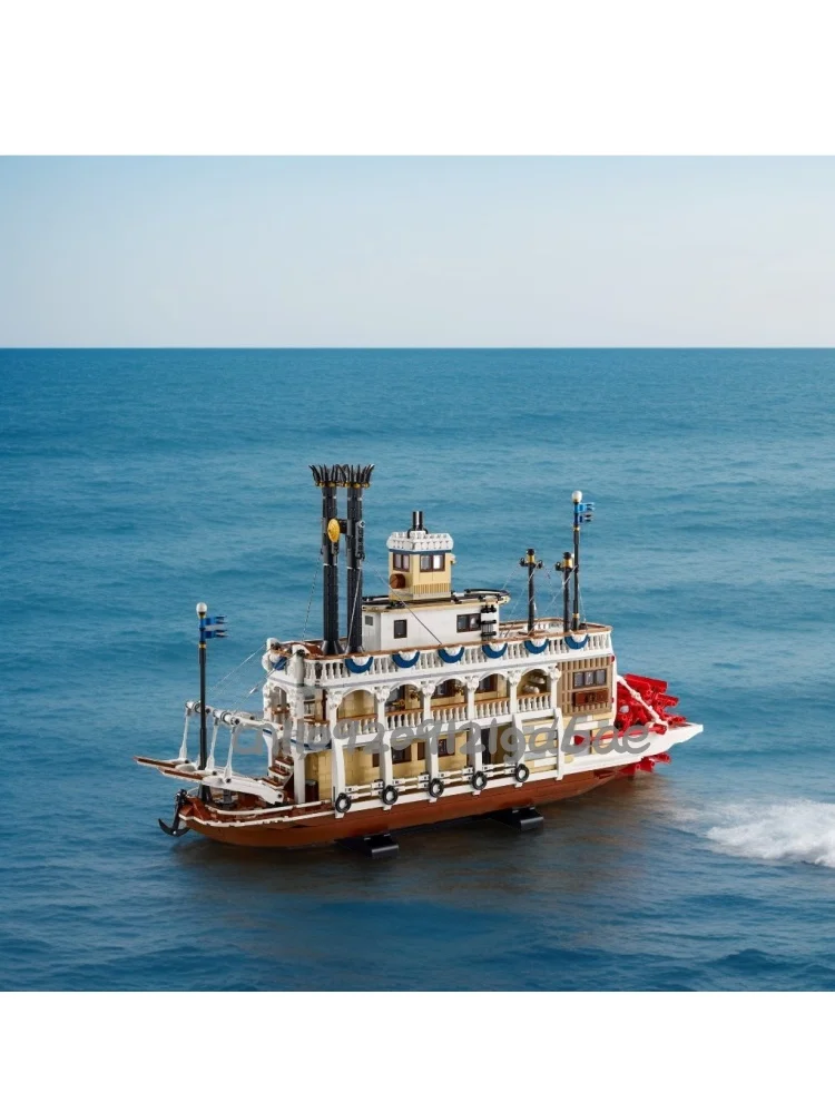 

Набор строительных блоков для пароплава, модель пароплава, подходит для рождественских подарков