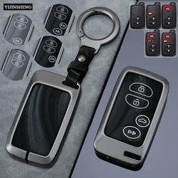 2 3 4 Buttons Metal + Leather Car Key Case Cover For Toyota Prius 30 Alpha Aqua Land Cruiser Auris for Lexus LC 200 2012 - 2014