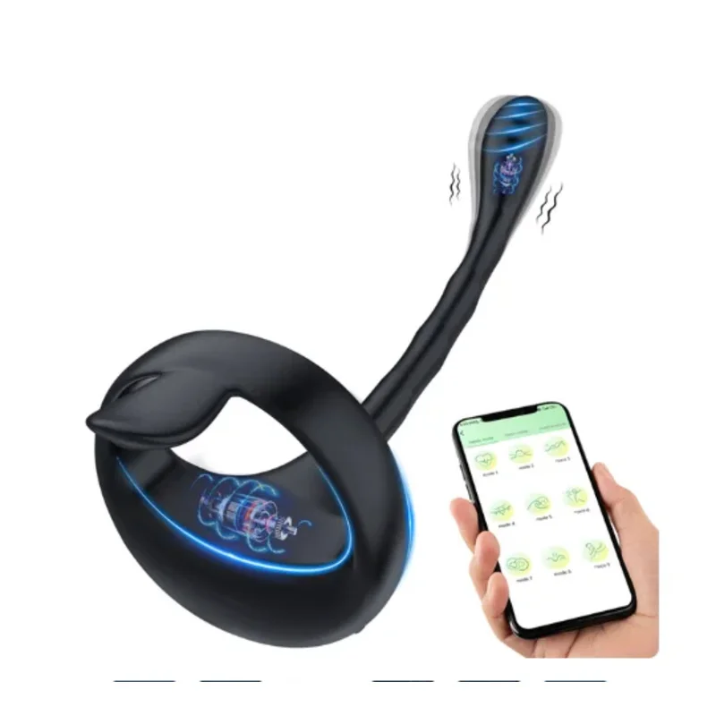 カップルコック-aing-前立腺マッサージ-masturbato-ペニスバイブレーター-bluetooth-アプリリモートアナル大人のおもちゃ男性用