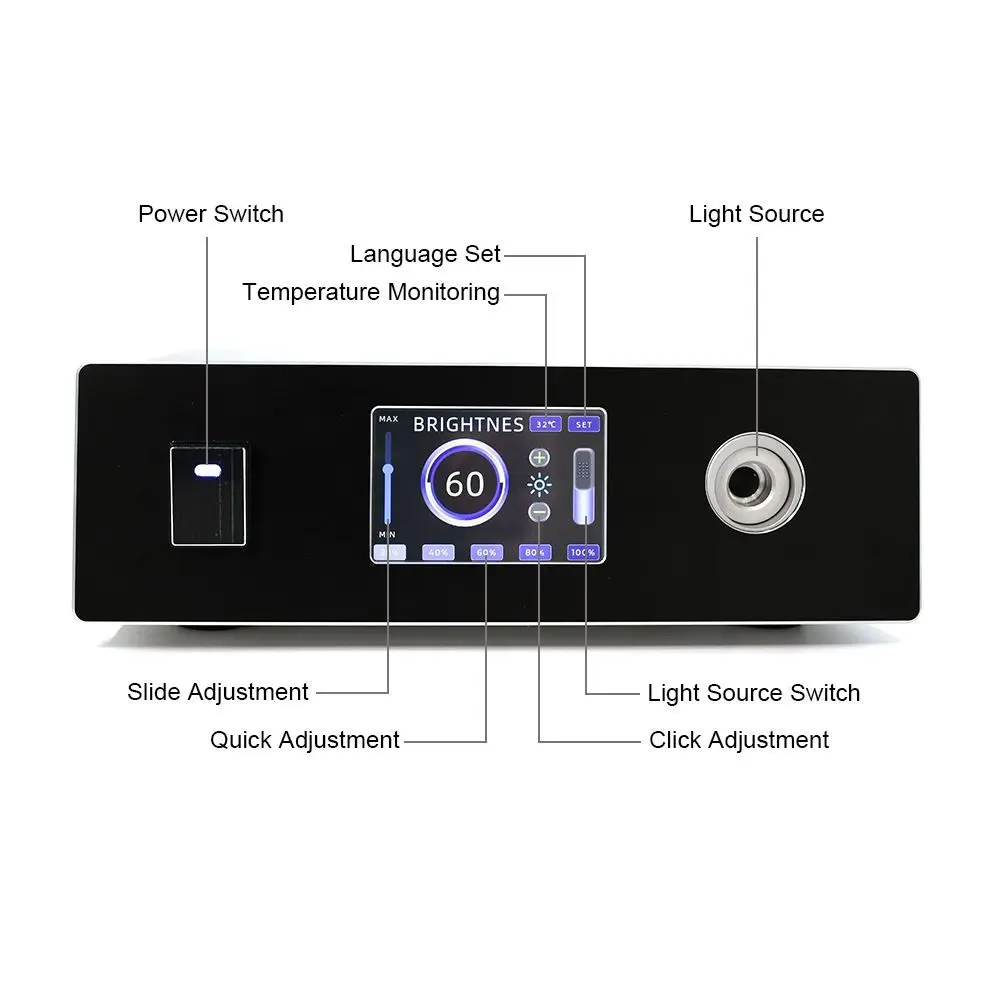 Endoscope LED Light Source 120 Watts Medical Endoscope Image System LED Cold Light Source