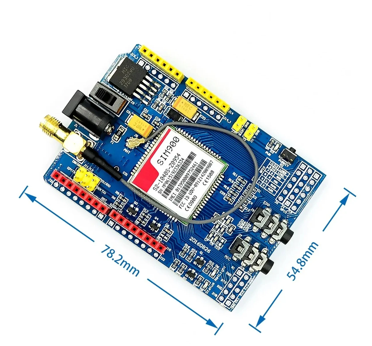 

SIM900 GPRS GSM Shielding Development Board Four Frequency Module Kit