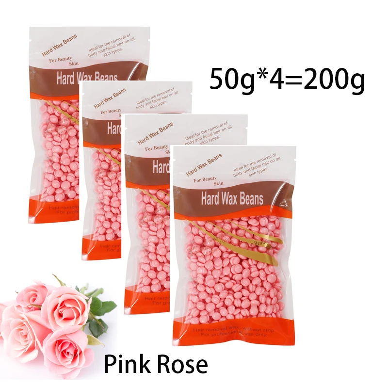 Hard Wax Beans 50g/100g/200g 10 Colors Painless Depilatory Wax For All Skin Types No Strip