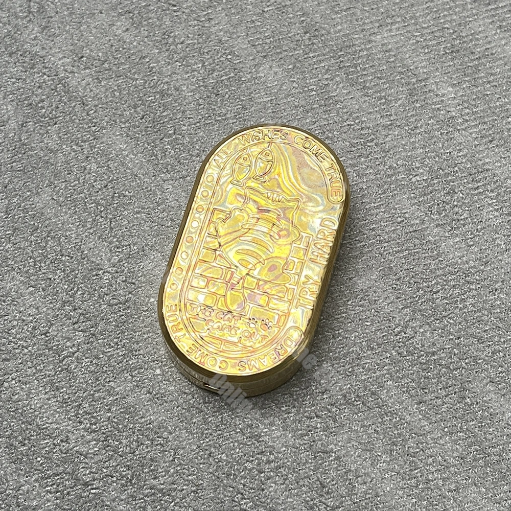 Używane zabawki EDC FZEDC Mokume F2 Fidget Slider ręczny Spinner zabawka antystresowa zabawki sensoryczne dla dorosłych Push Slider