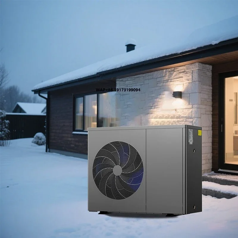 R32 16kW 220V Solar EVI DC Inverter Metal Air Source Heat Pump for Hotel & House Heating Cooling DHW