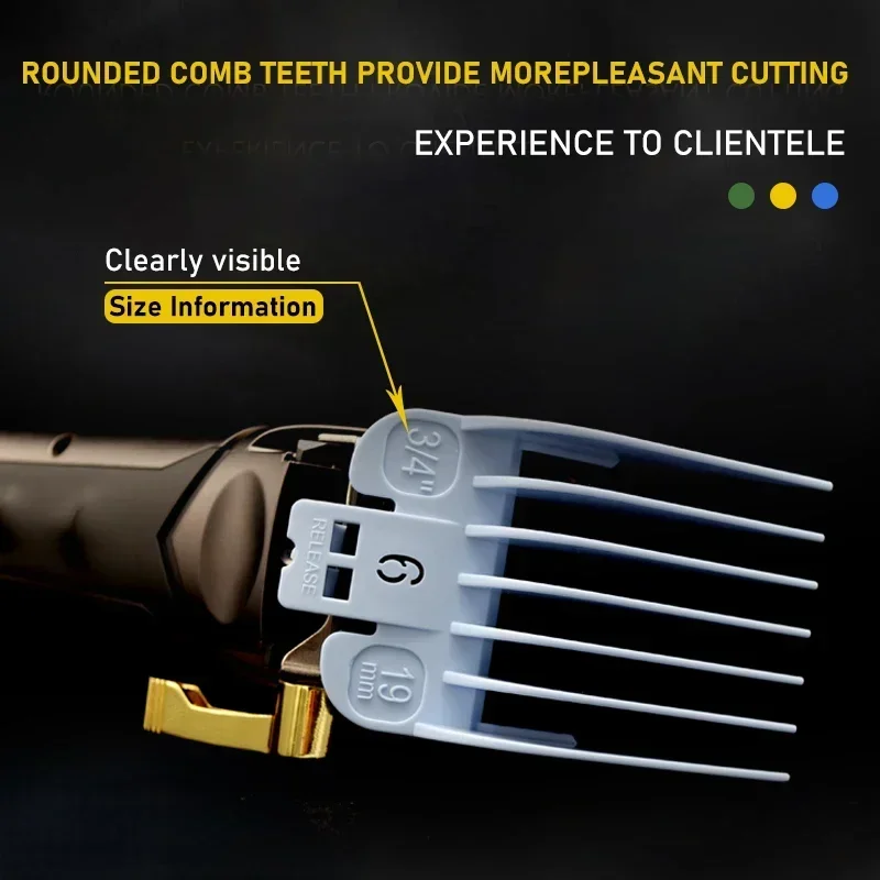 8pcs Universal Hair Cutting Combs 1.5-19mm Professional Guards for Trimmer Machine Barber Limit Comb Accessories